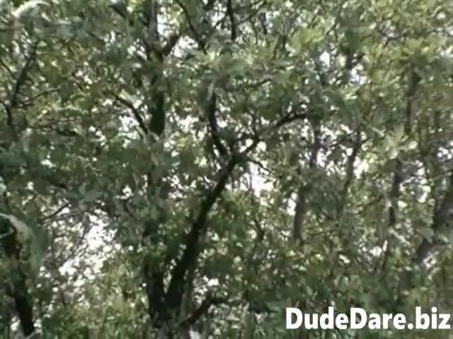 DudeDare: Horny studs bang hardcore in the woods
