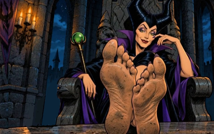 Octopussy Lovers Club: Maleficent's Dirty Feet - Experimental Cartoon Foot Fetish