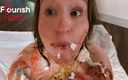 The Flourish Entertainment: Fetiș cu mâncare de ziua de naștere în stil femeie mare și...