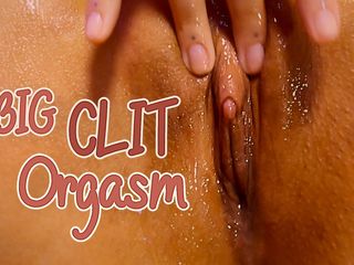 Rainbow Showers: Grote clitoris glijmiddel orgasme