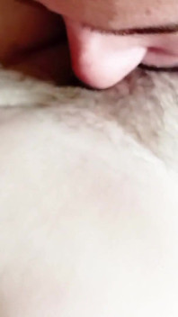 POV: My Husband Explores My Hairy Pussy, Licking and Kissing Until Bringing Me to a Delicious Real Orgasm