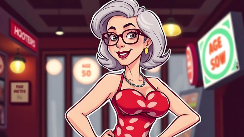 AI Porn: Hooters kreslené umění