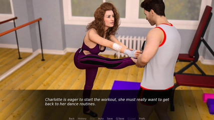 Dirty GamesXxX: Kojící zpět k potěšení: cvičení se sexy dívkou ep 12