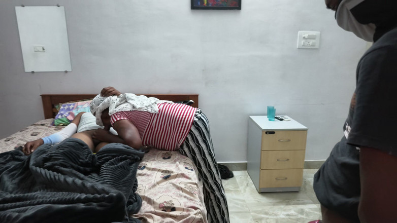 Tamilmalkova2: Care Taker Aunty Threesome