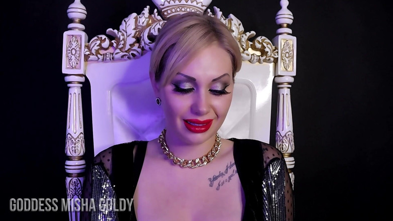 Goddess Misha Goldy: SPH cock betyg, anpassad