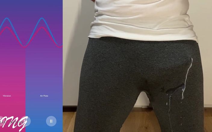 Lucas Nathan King: Porra em calças apertadas, mãos livres, orgasmo remoto com vibrador...