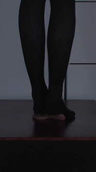The Slave's Orgasm Under Mistress Cleo's Stocking Feet