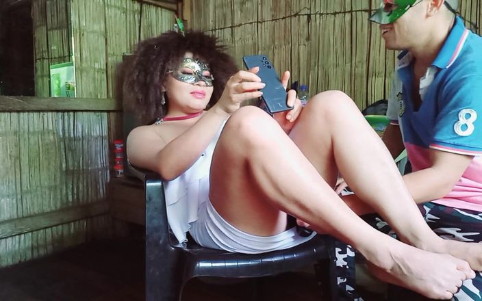 Martin13: Echter latino-amateur-sex! Intensives masturbieren zur afrikanischen brünette in selbstgedrehtem porno