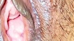 Bangladeshi Hindu Boudi - She Opened Her Hairy Pussy to Show the Inside for All