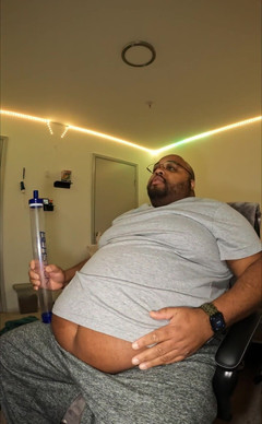 Blkhole420: Půl a půl Bierstick chug před spaním.