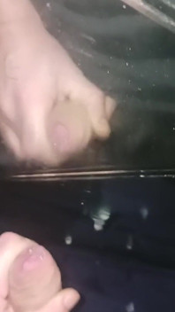 Moja sperma na lustrze