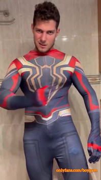 My Cock Has a Surprise in Spiderman Outfit