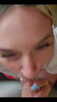 Extremely wet blowjob