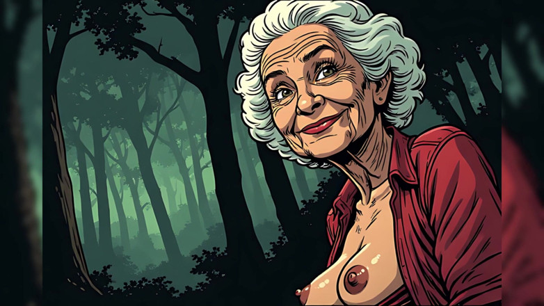 AI Porn: Topless Cartoon Grannies