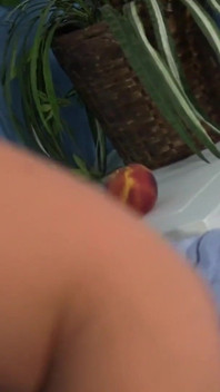 Hot babe with huge tits and peach pussy gets fucked hard