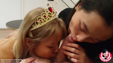 SpicyGum: June Liu & Xiaoyu – One blowjob from two Asian girls CIM