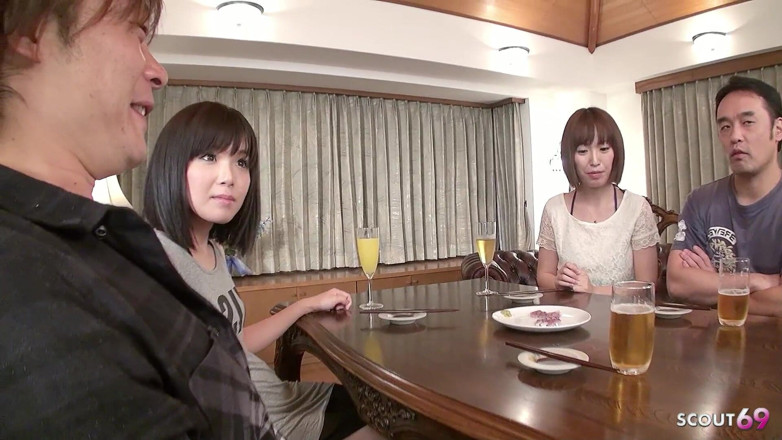 Asian porn collection: Skinny Japanese Teens Fucked Hard in Foursome Uncensored and Get...