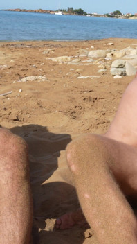 On the Nudist Beach