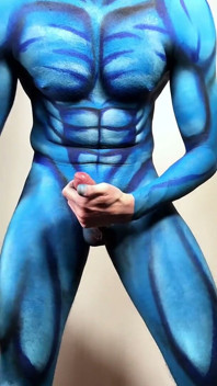 Nahé bodypainting Mě jako Spidermana