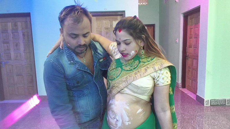 Sona bhabhi: Nowy Rok Świętowanie Czas Bhabhi rucha się ostro z jej Devar...