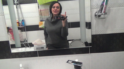 Sexy Milf: Kate pissing a lot with hairy pussy after long desperation