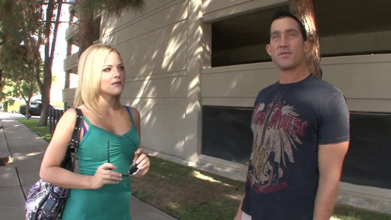 Monster Cocks: Blonde picked up and fucked by a huge cock
