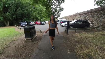 VR smokers HD-2D Videos Only: Kim Model - Walkabout