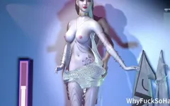 3D Super Cute Asian Stripper with Sexy Teasing the Big Cock
