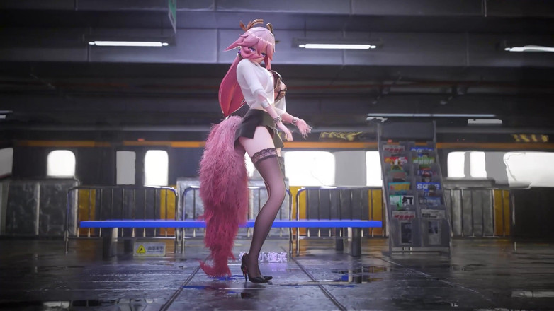 MikuMotion: [mmd] Kontorsdame uniform; Penna kjol; Rem med spets; Sekreterare