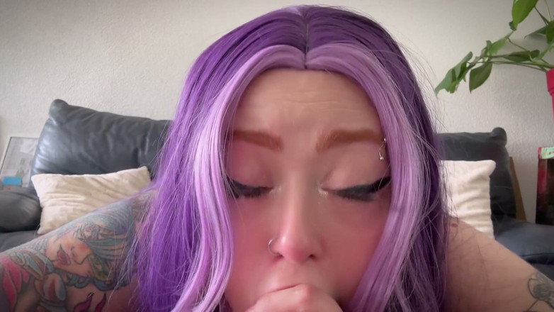 Yuna Kitty: My Girlfriend Gave Me a Sloppy Blowjob and Drooling Ahegao -...
