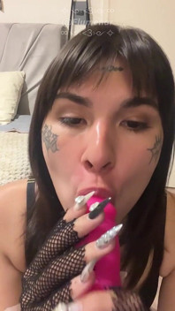 Pink Dildo Hot Tattoo Trans Girl