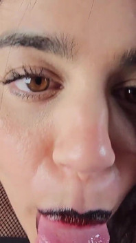 Latina Goth Fucks Cuck BF with His Best Friends Cum, and Ruins His Orgasm. Non-stop Humiliation!