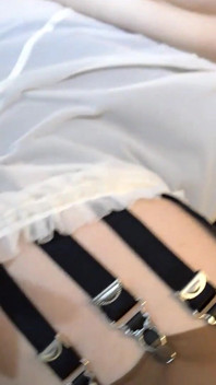 Signora vintage provocante in calze di nylon marroni parte 1 HD