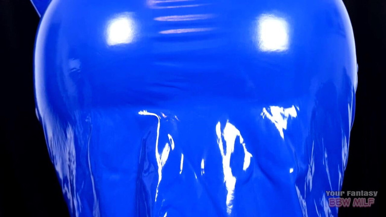 BBW_Wife: Perverzní PVC šaty, velká prsa a lano (zralá MILF swinger velký zadek...