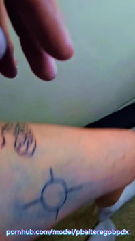 Tattooed Babe Self Tattoo POV Real Needle Play | Highest Tip Wins Next Design