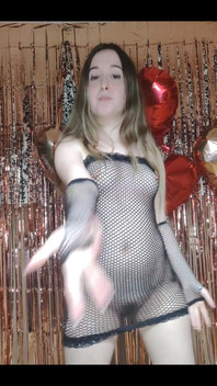 I Love Dancing to Them in This Fishnet Outfit