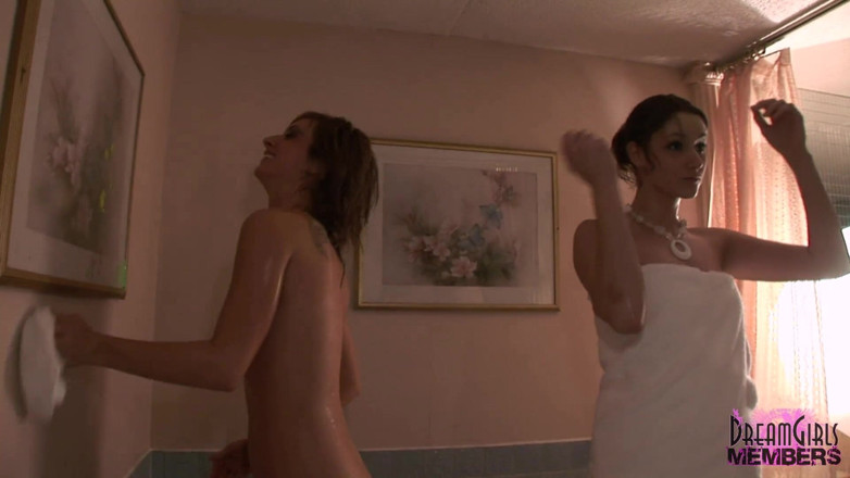 Dream Girls: Bare pussy body paint party with 3 Iowa teen freaks