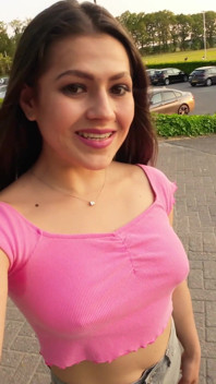 Lost in Holland Wetting Jeans Outdoors