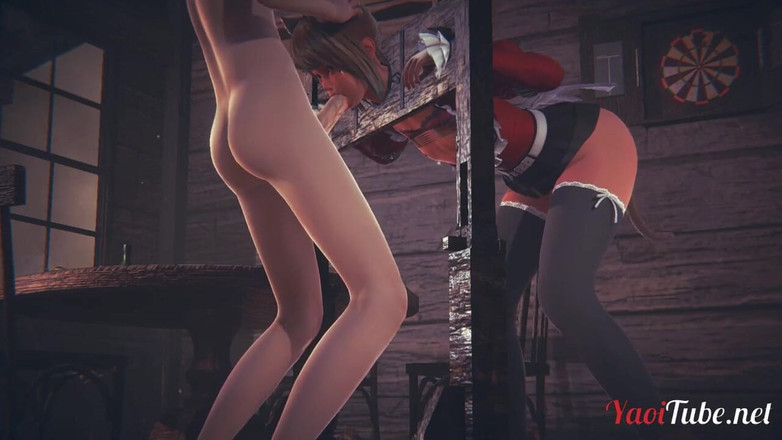 Yaoitube: Nekoboy femboy genießt schwulen sex