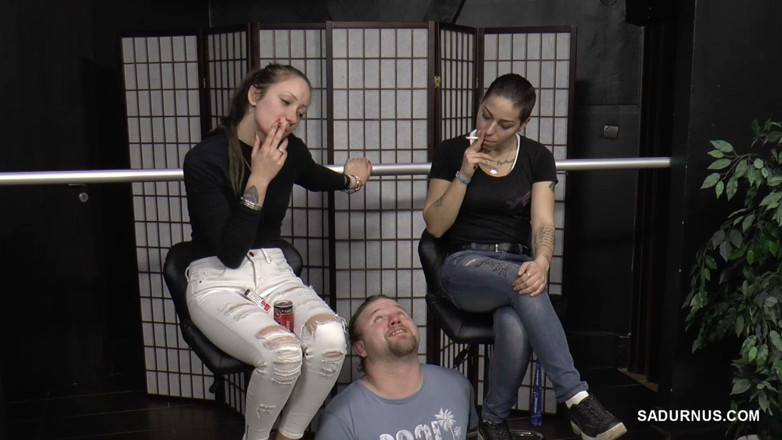 Sadurnus: Evangeline and Sydney Smoking