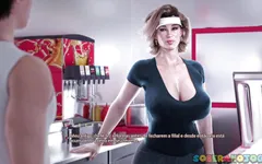 Hot Stepmother Prepares Hot While I Rub My Sausage in Her Pussy- Porngame 3D