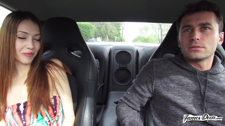 James Deen: Jenna Justine in deepthroat action with James Deen