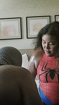 Spider Woman Muscle and Foot Worship