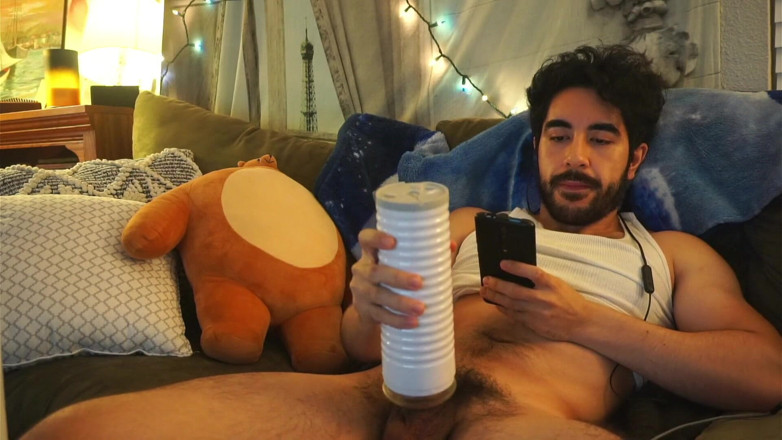 Geraldo_Rivera: Bordando con Il mio lovense Max 2 + creampie