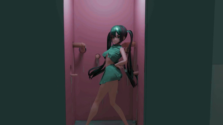 Smixix: Mona Genshin Impact глорихол гэнгбэнг, хентай раздевается, танец и секс ММД 3D - ясный синий цвет, правка Smixix