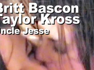 Edge Interactive Publishing: Britt Bascon и Taylor Kross и дядя Jesse, лесбо, сосут камшот на лицо