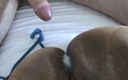 Slutty Ms B in Satin &amp; Bondage: Vídeo trêmulo de eu recebendo uma buceta cheia de porra...