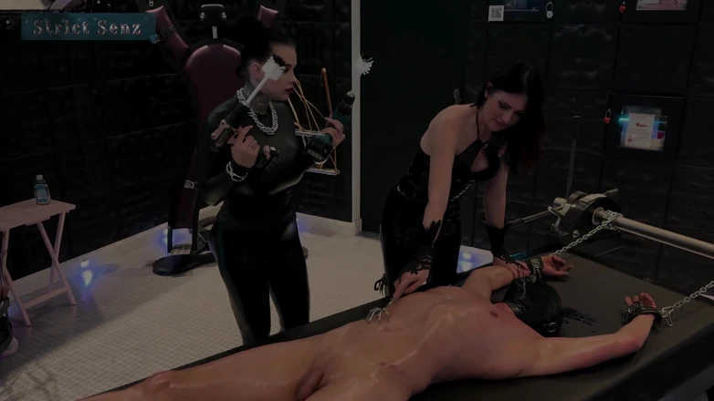 Strict Senz: Double Femdom Hard Tickling Punishment С Леди Зарой И Мисс Алессой Милано