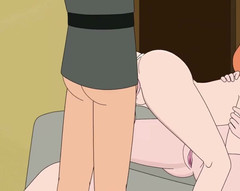 LoveSkySan69: Rick and Morty - Cesta zpět domů - Pouze sexuální scéna - Část 49 Nadržené...