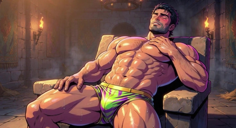Erotic Man: Ai Muscular Men Castle Seduction